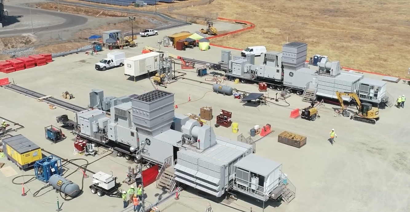 DRW's trailer-mounted peaking plants near Sacramento, US