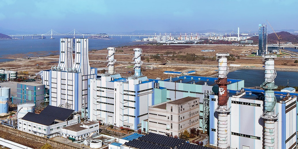 View of Incheon power generation site near Seoul