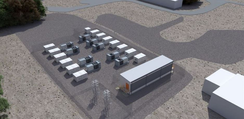 Render of Wärtsilä energy storage