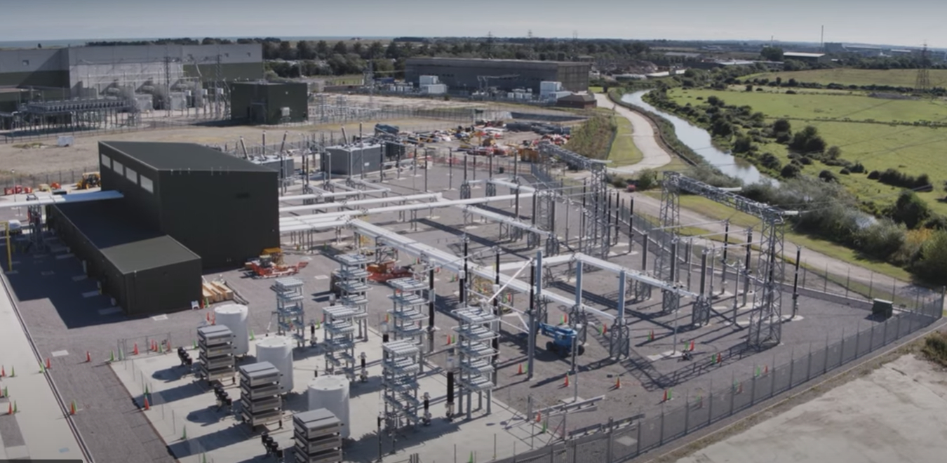 View of the new Richborough Substation