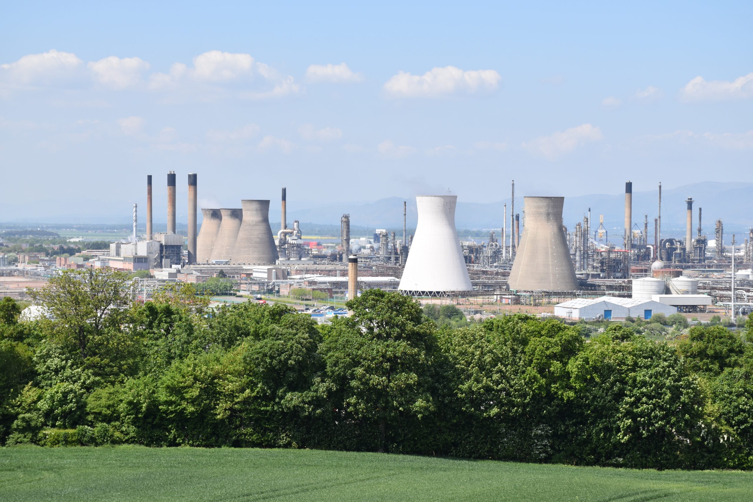 Grangemouth site from Inveravon Hill