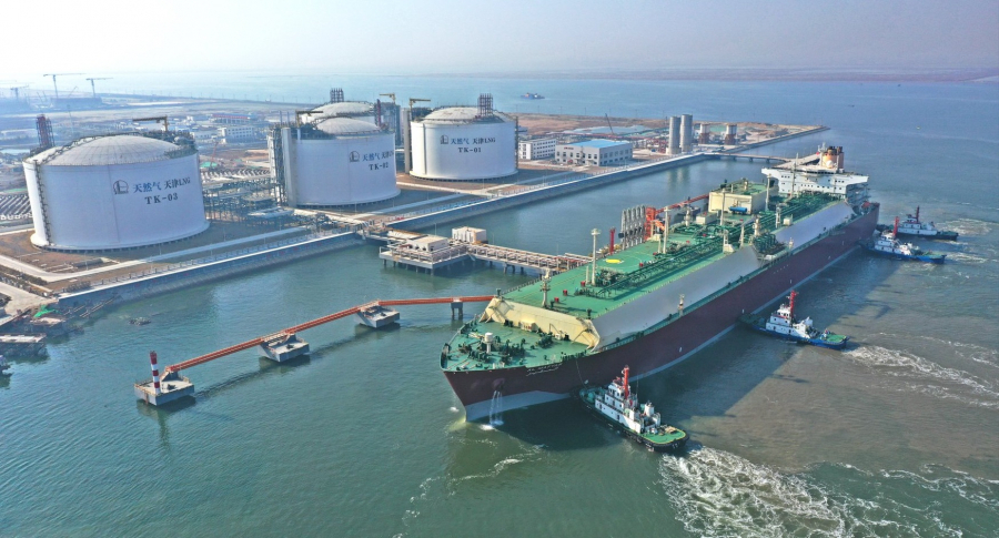 Sinopec unloads Q-Max at Tianjin LNG