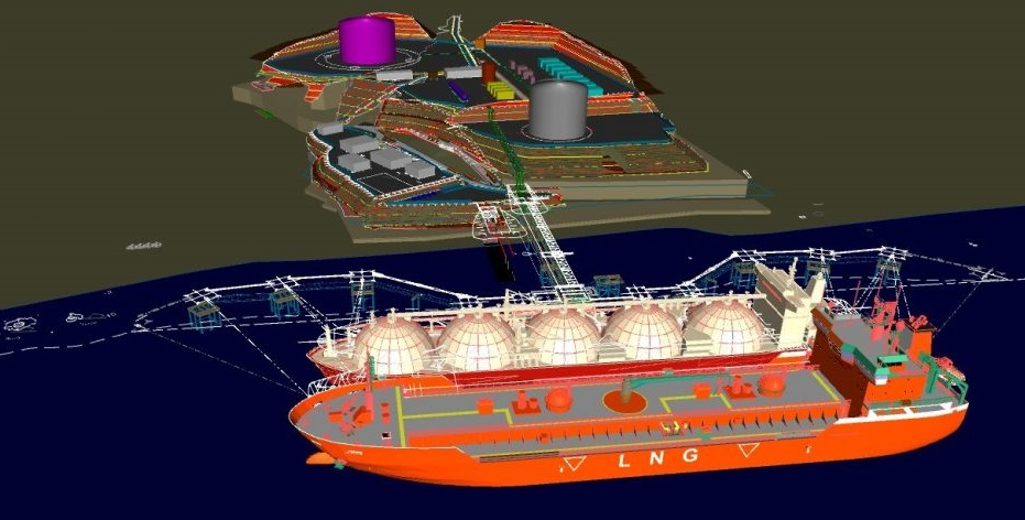 Render of Philippines LNG project