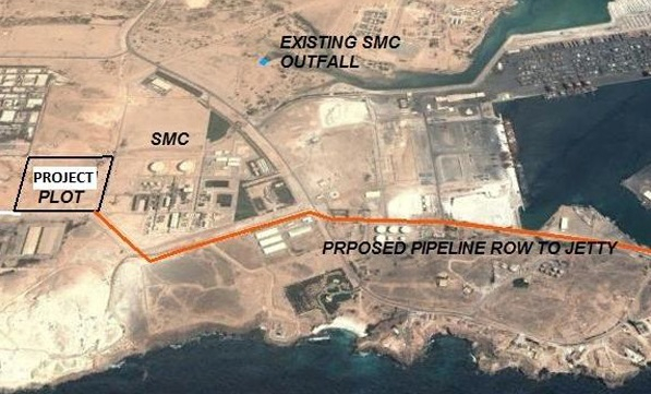 Render of OQ's proposed Salalah ammonia plant
