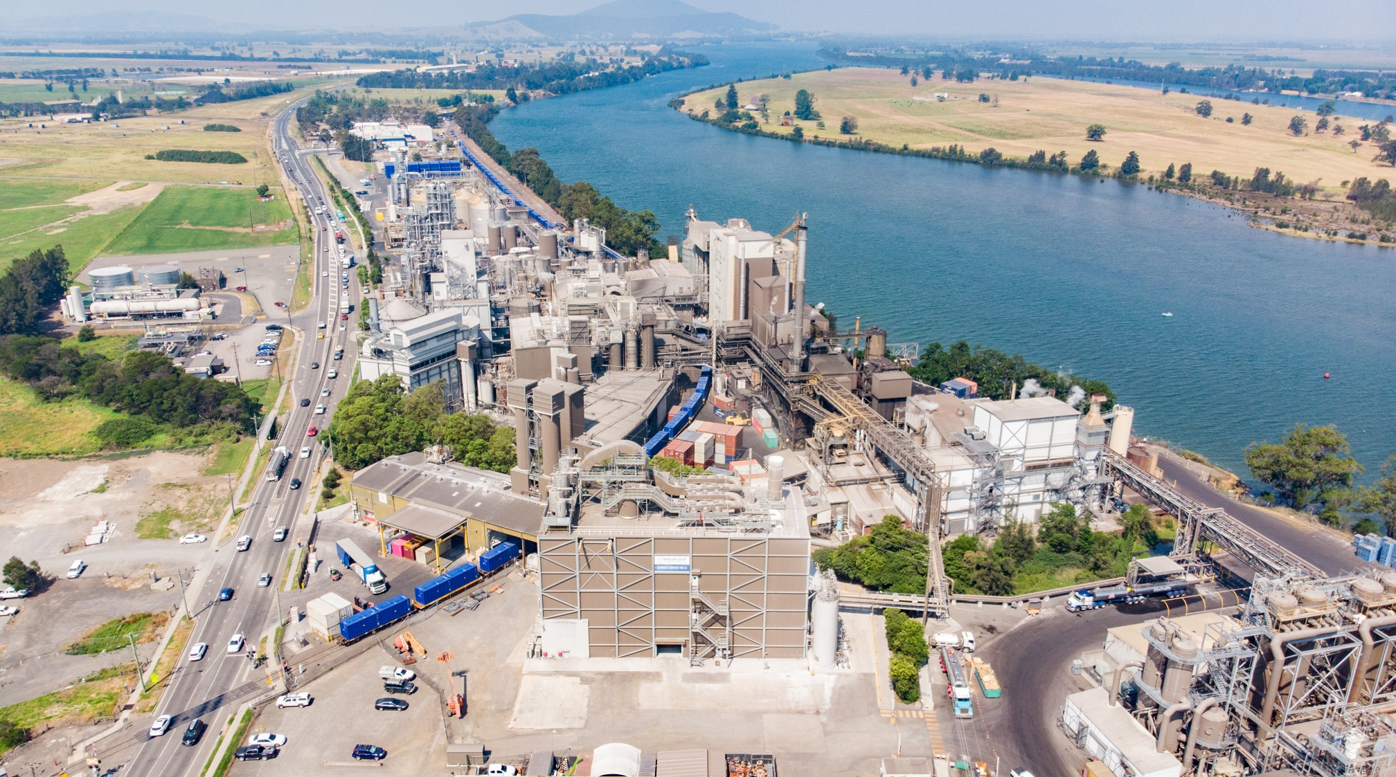 Aerial view of Manildra Group’s Shoalhaven Starches site