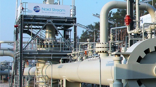 Landfall of Nord Stream 1 at Lumbin