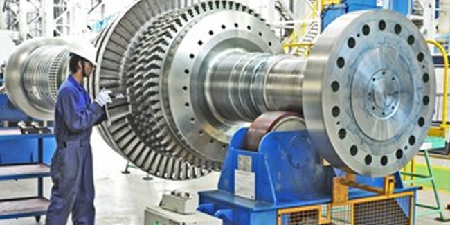 Test stand at L&T MHI Haizira turbine factory