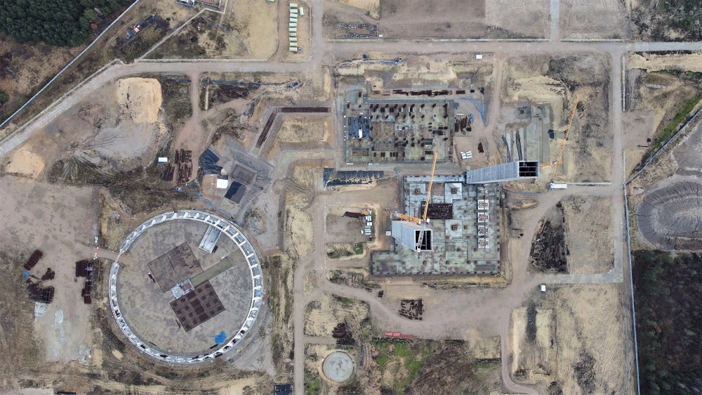 Site view of Ostroleka C power plant in north-east Poland.