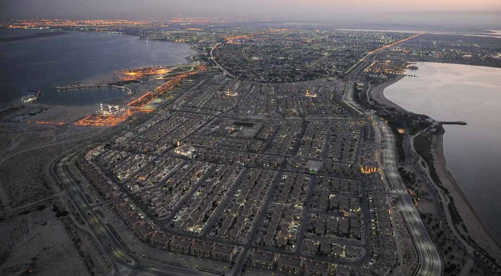 View of Jubail industrial city