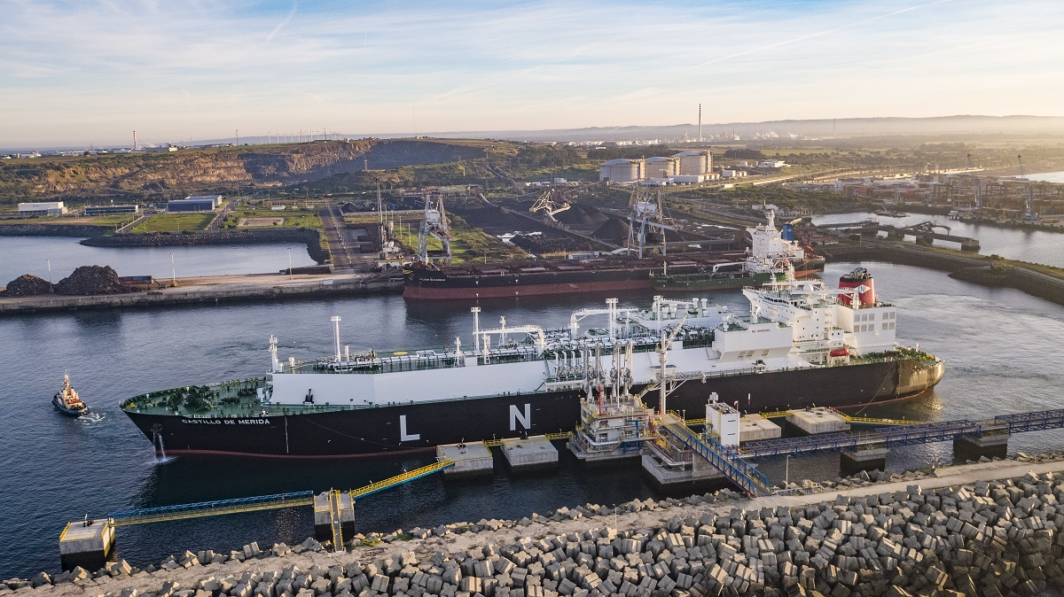 Cargo arrives at Portugal's Sines LNG terminal