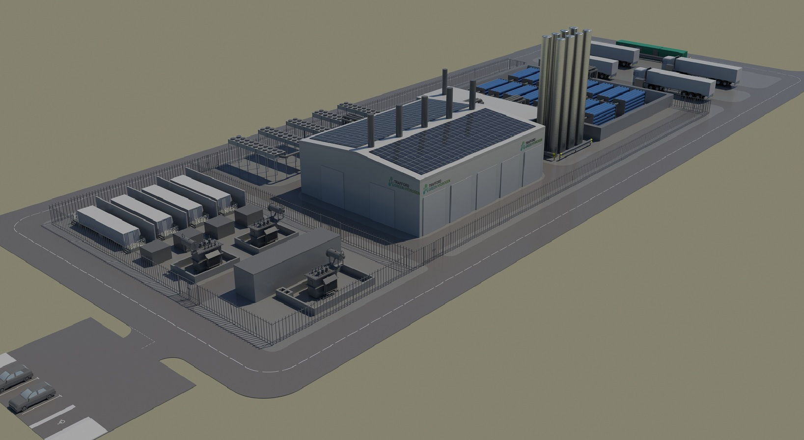 Render of Trafford Green Hydrogen