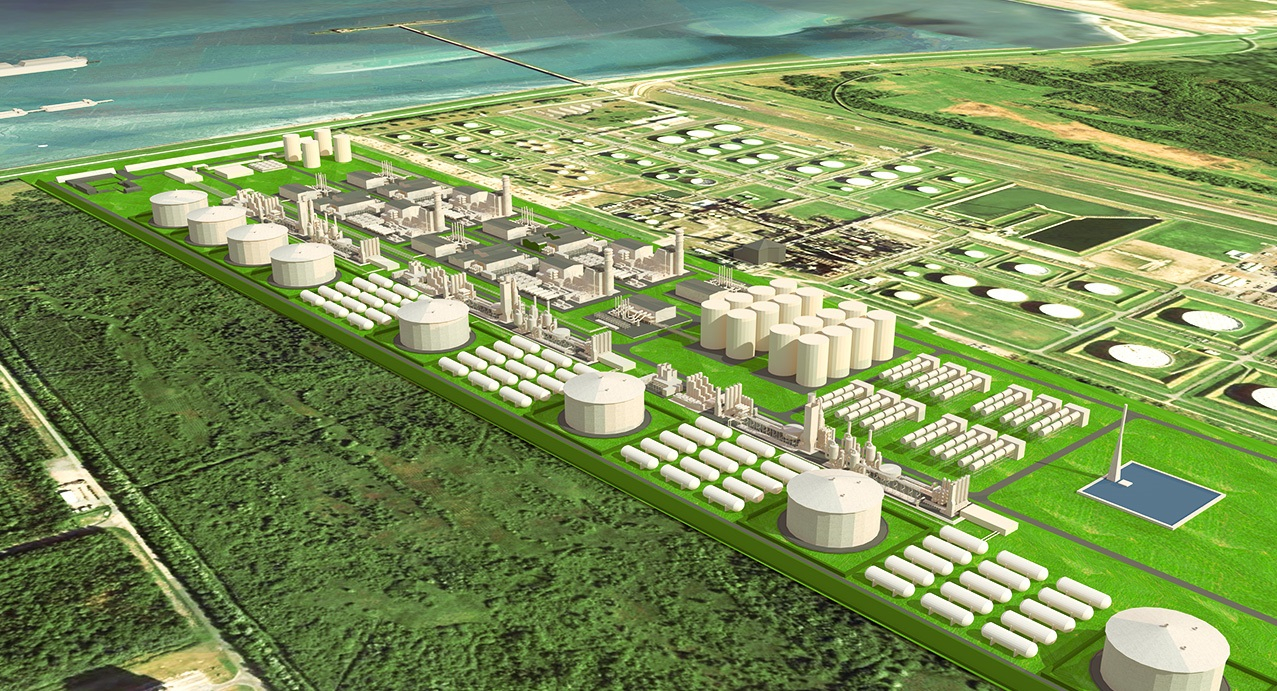 Render of TES Wilhelmshaven Green Gas terminal