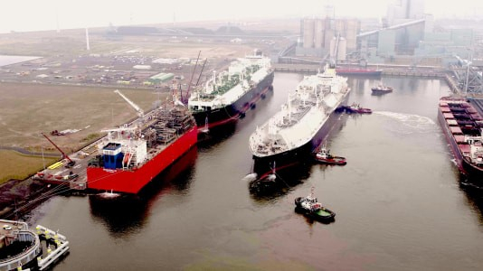 EemsEnergyTerminal near Groningen