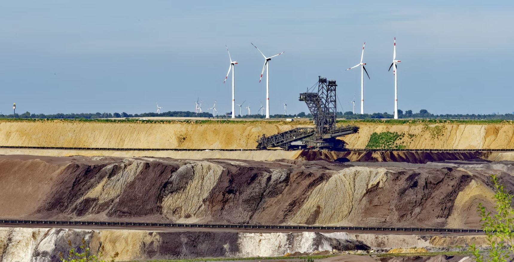 Open-cast coal mining