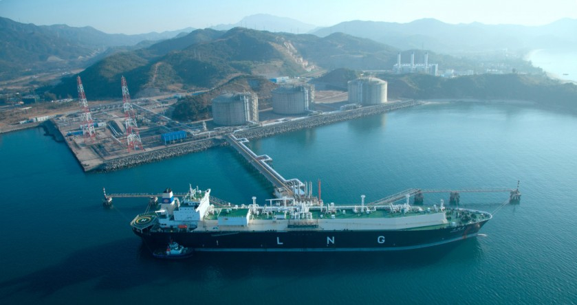 Dapeng regas terminal near Shenzhen City