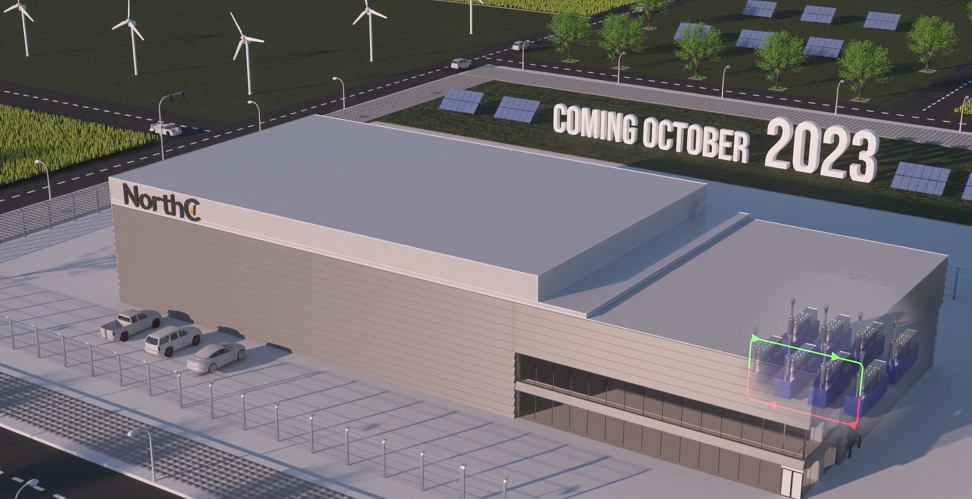 Render of the datacenter in Eindhoven
