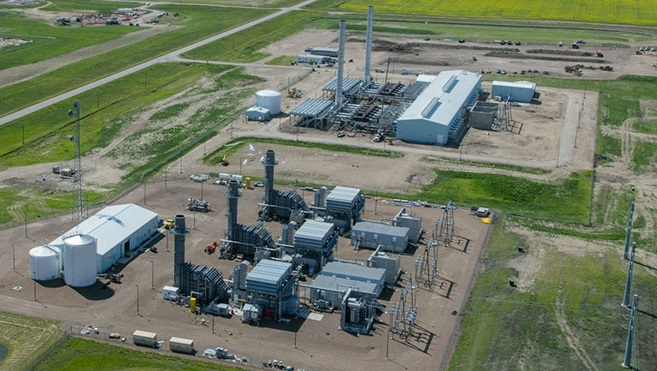 Pioneer Generation Station near Williston, North Dakota