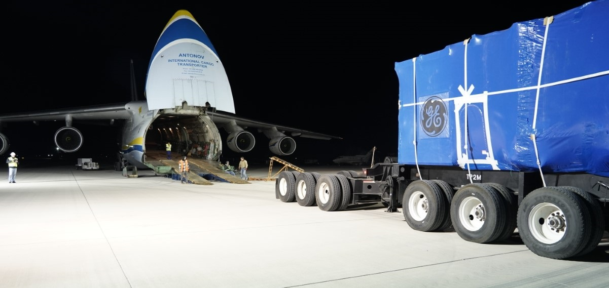 TM2500 loaded into an Antonov plane