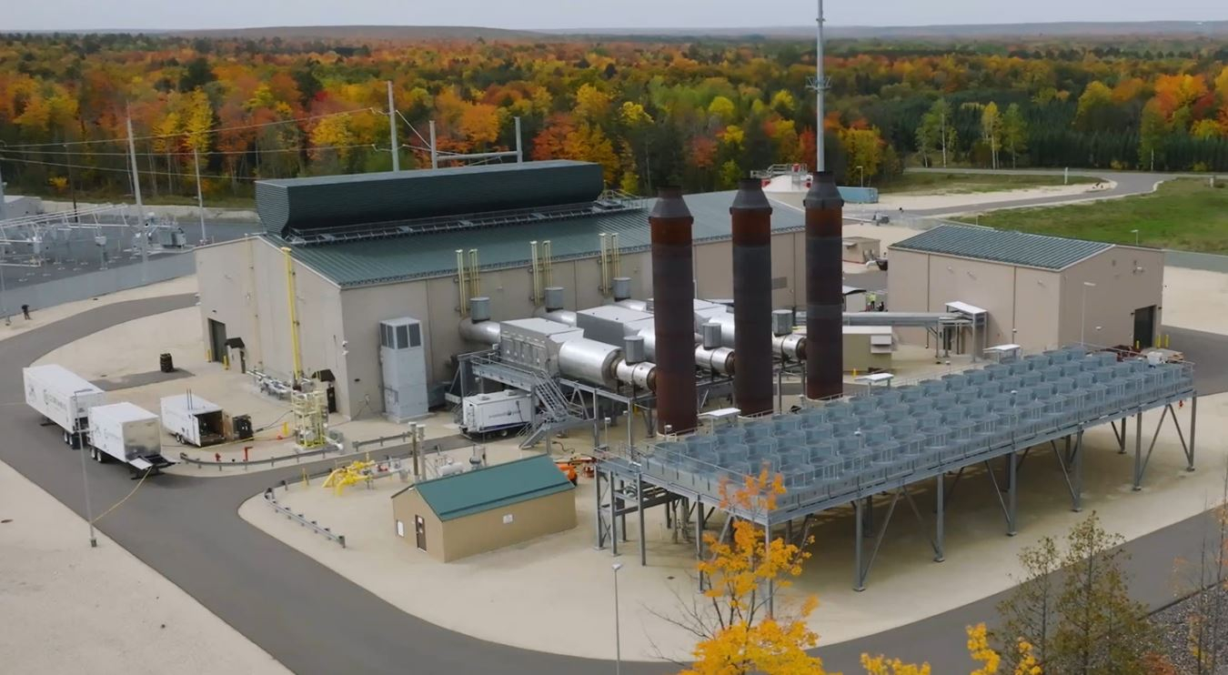 A.J. Mihm power plant during testing