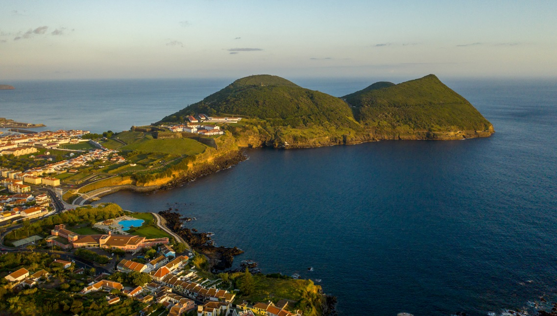 View of Terceira island in the Azores