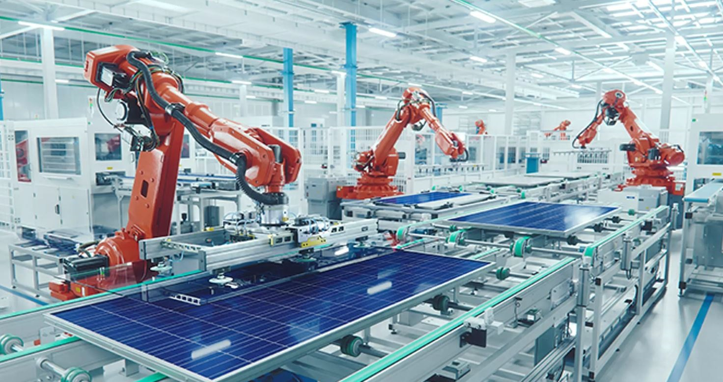 Solar panel factory