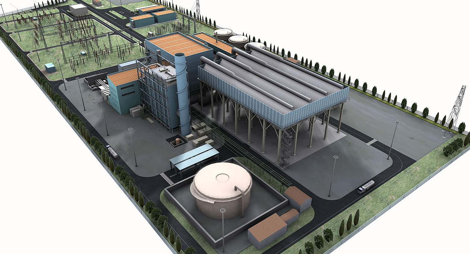Render of Alexandroupolis CCGT