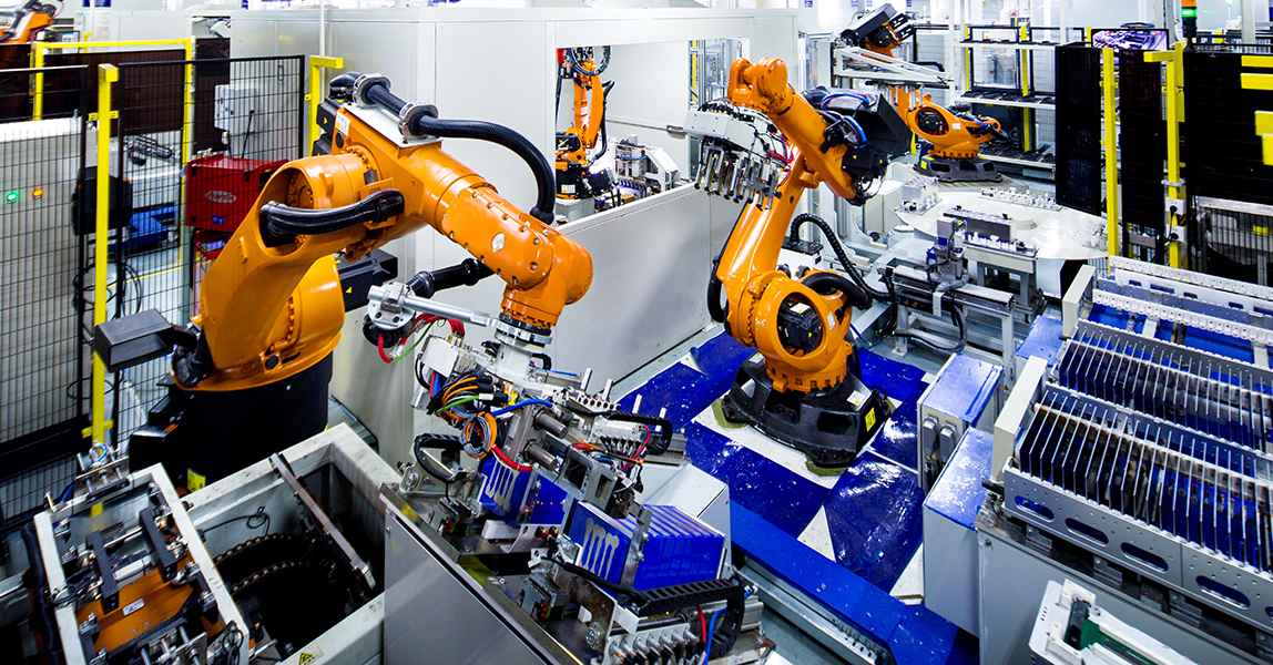 View into a battery cell factory