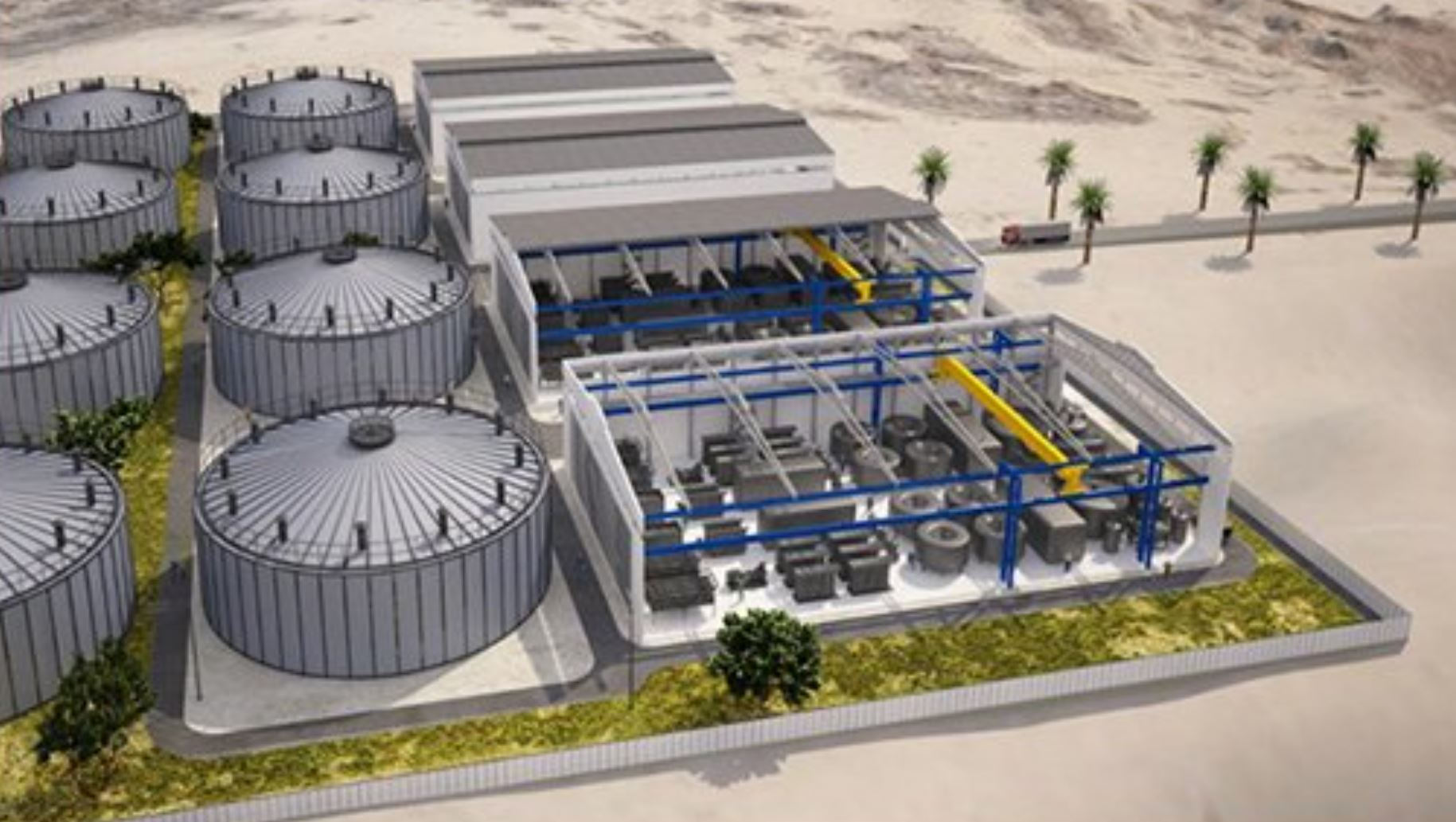 Render of Hyphen’s H2 project in Namibia