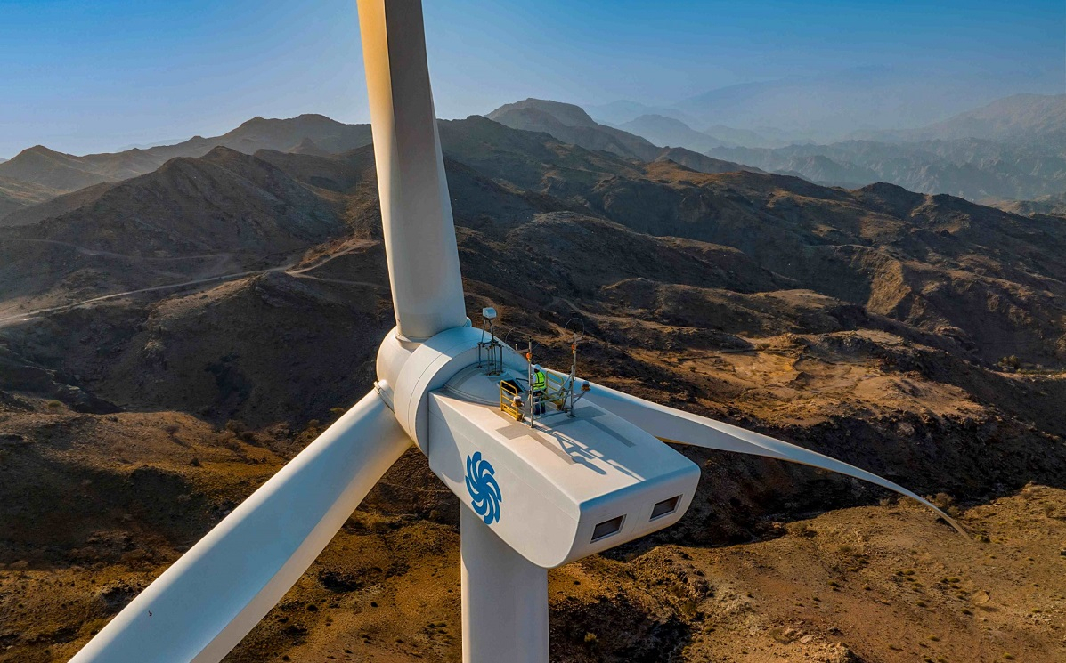 Wind turbine at Al Halah, Fujairah