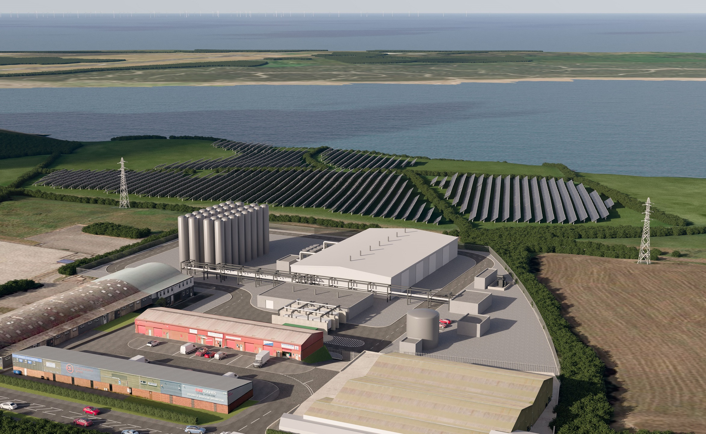 Render of Barrow Green Hydrogen