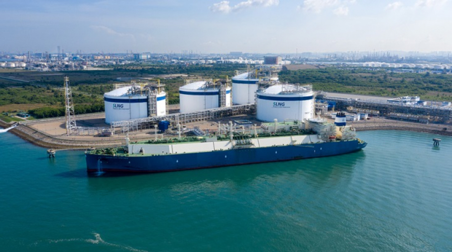 SLNG terminal on Jurong Island