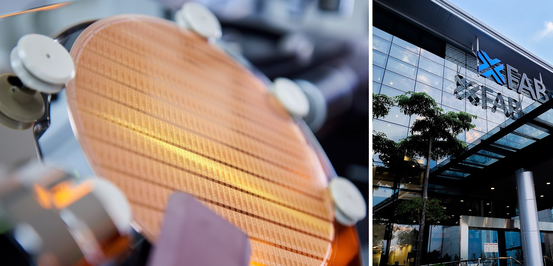 Foundry silicon wafer made at X-FAB Sarawak