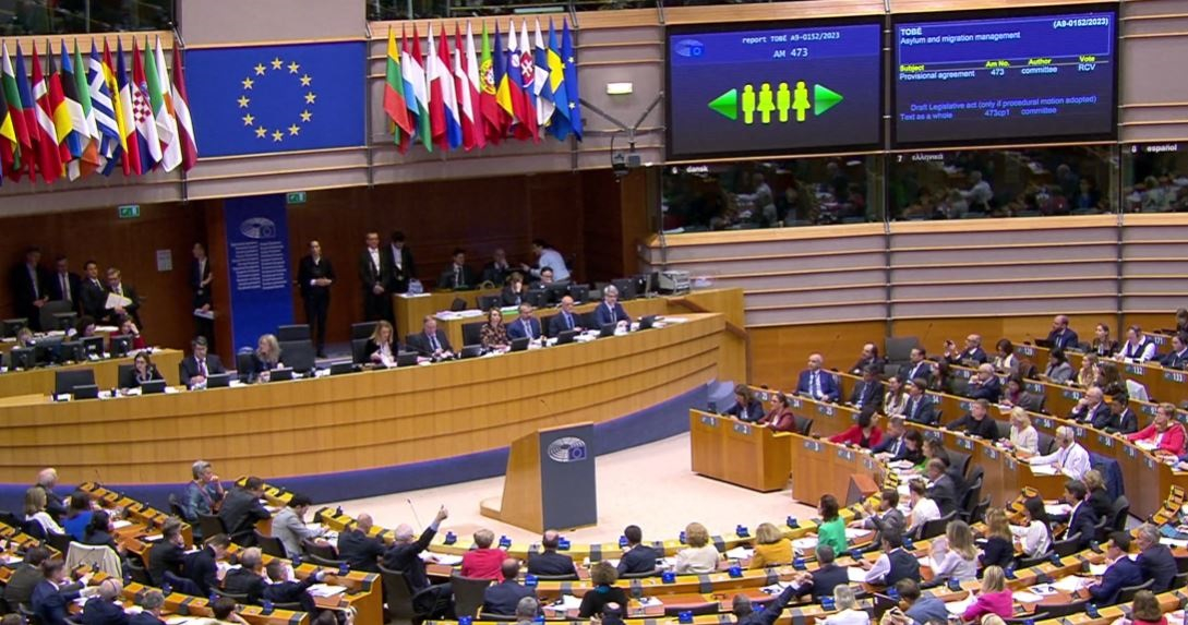 View into the European Parliament