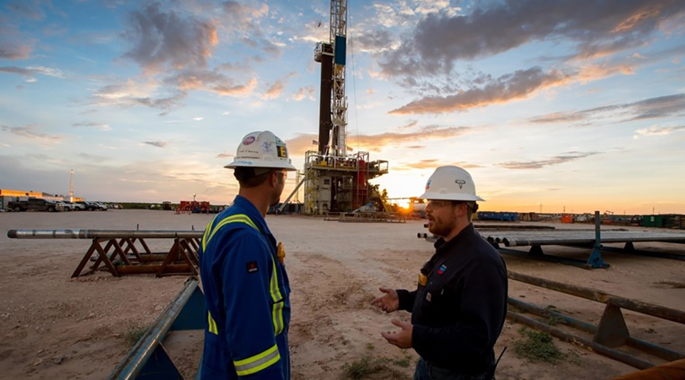 Chevron rig the Permian