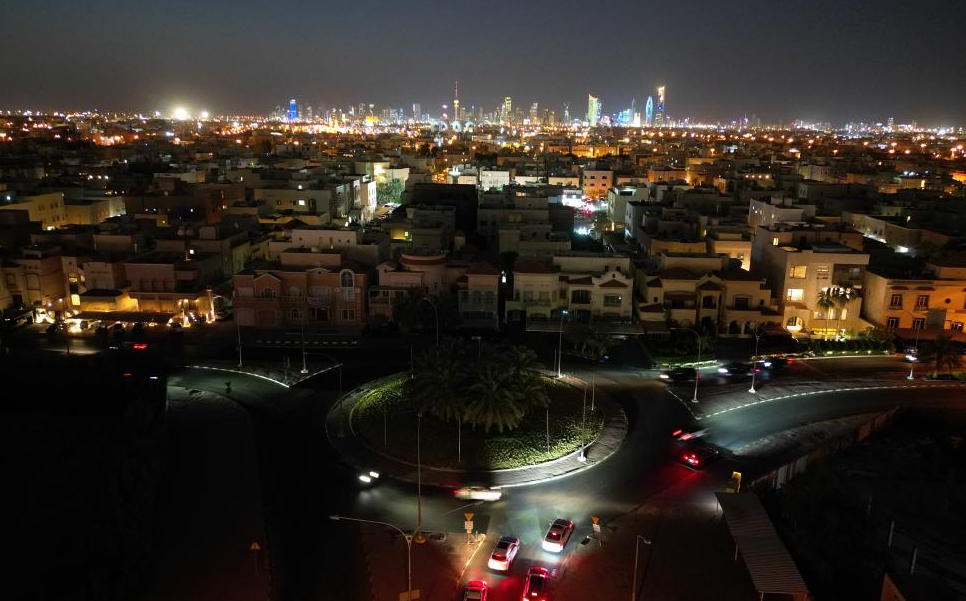 Scene during power outage in Kuwait