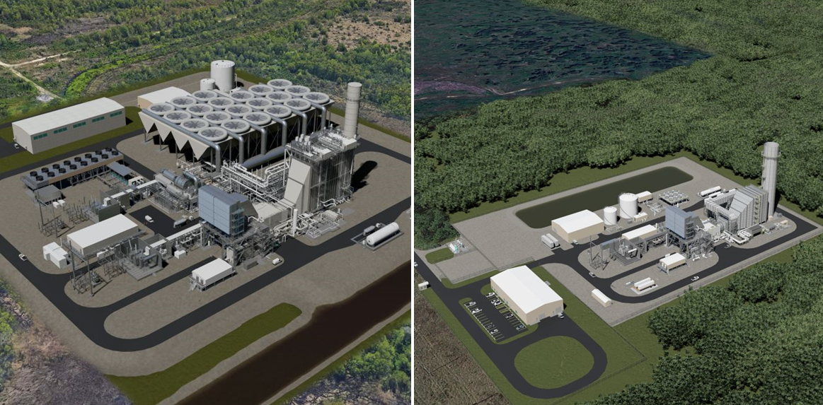 Render of Entergy's proposed Legend & Lone Star Power Station