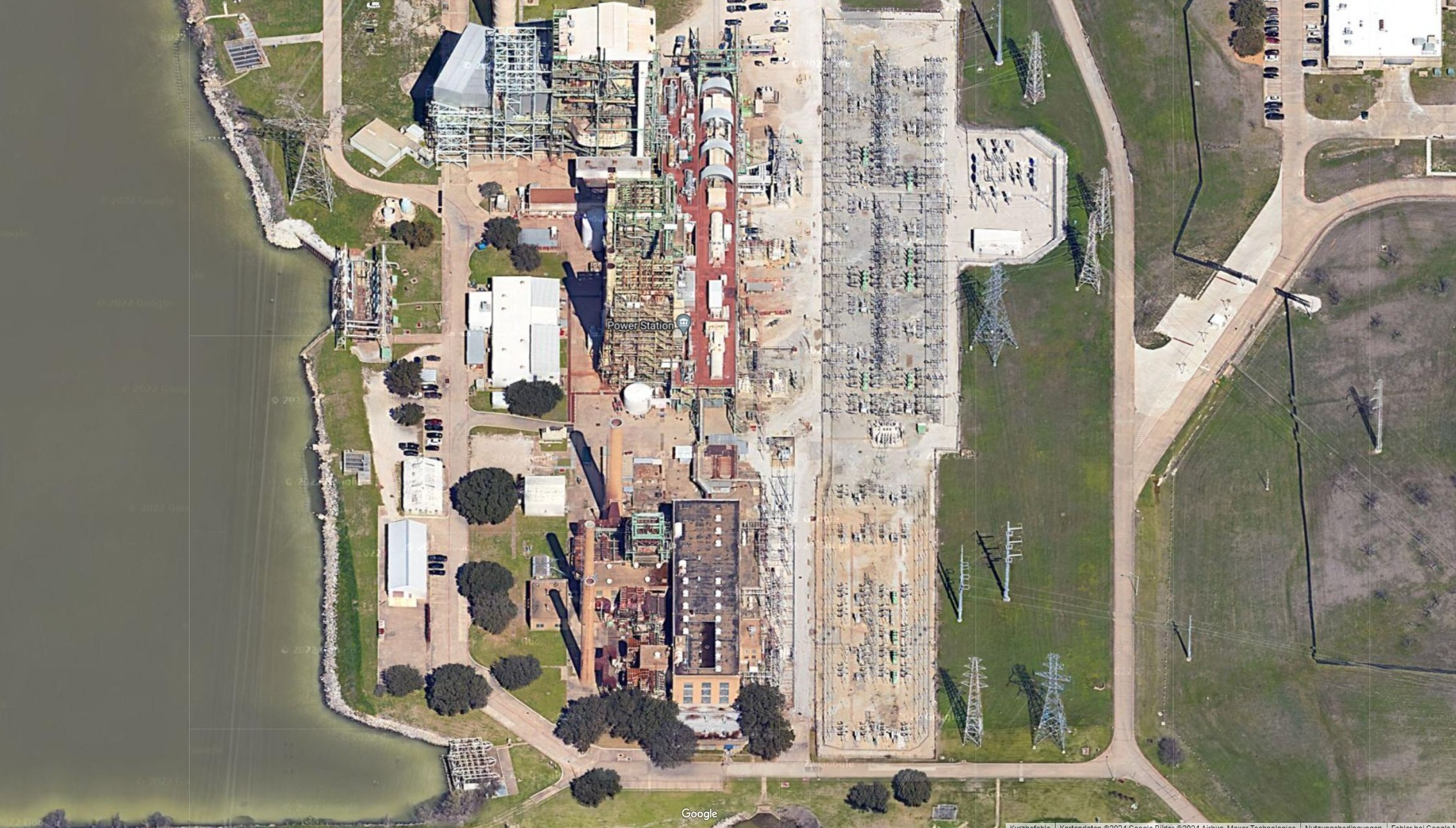 Birds eye view of Mountain Creek OCGT
