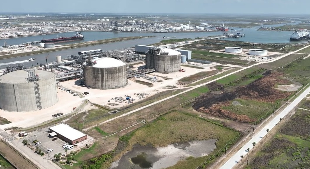 Aereal view of Freeport LNG