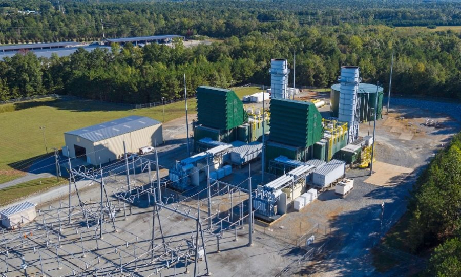 Smarr Energy Facility, with the new CCGT to be built nearby