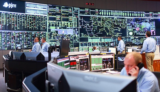 View into PJM control room