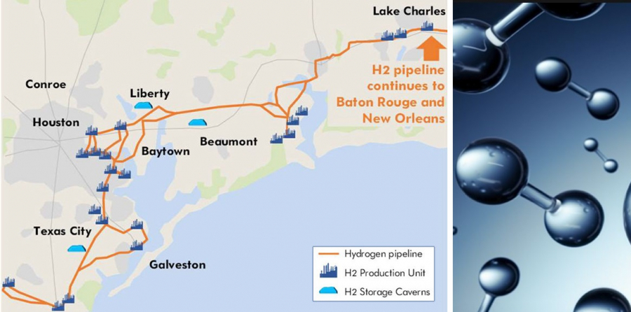 Existing H2-infrastructure on the USGC