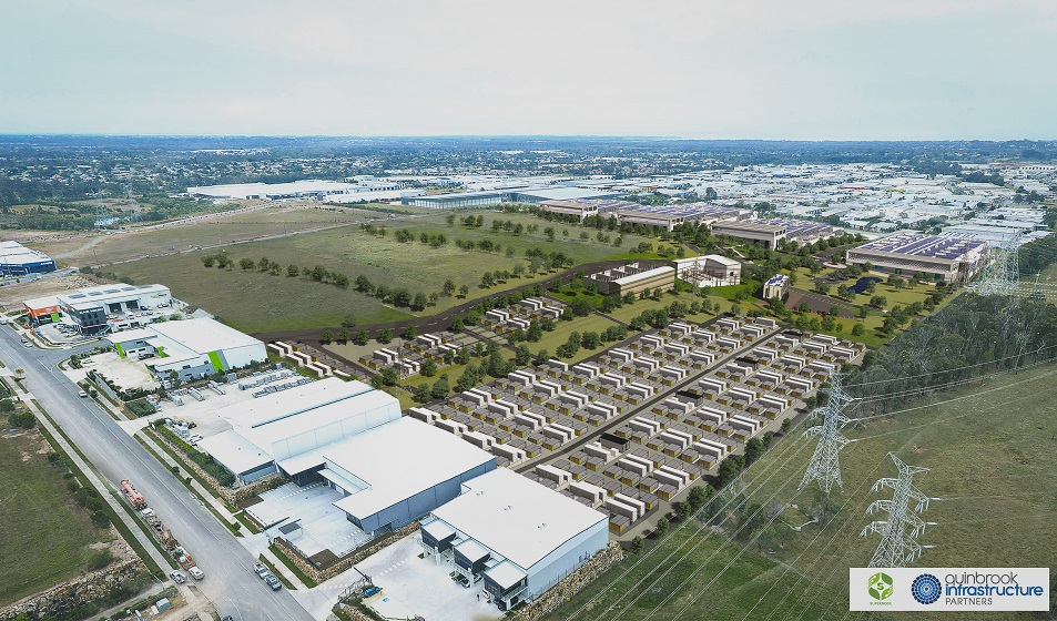 Render of Quinbrook's Supernode project