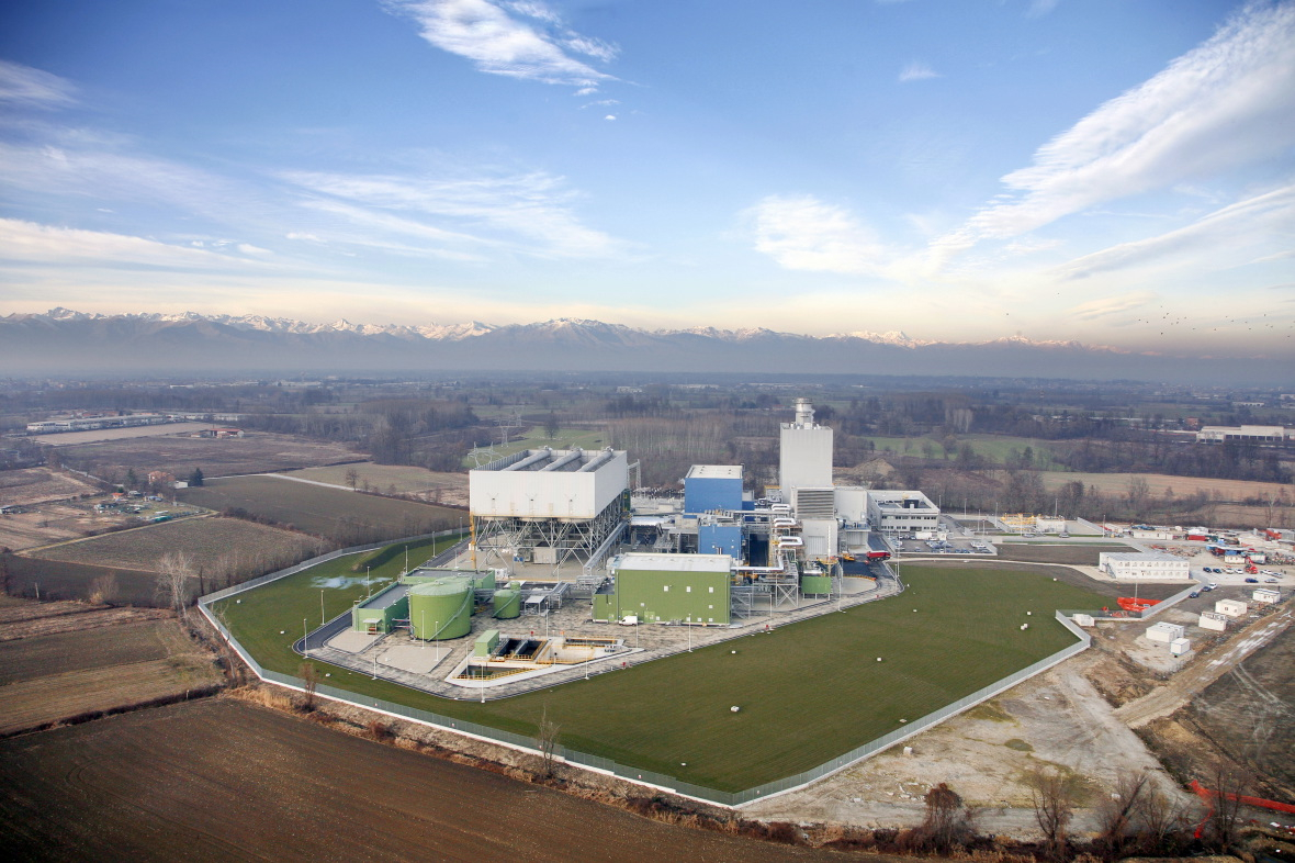 Leinì power plant near Turin, northern Italy