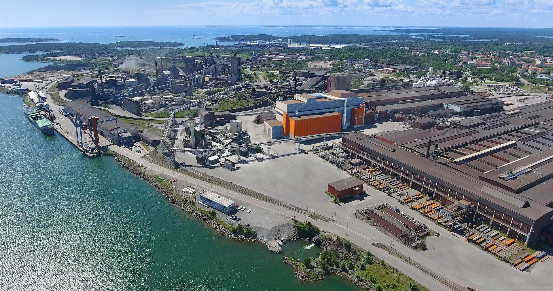 Early illustration of the EAF building in Oxelösund, Sweden
