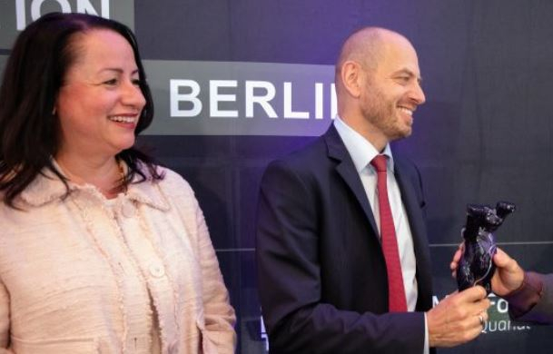Siemens CEO Christian Bruch with CFO Maria Ferraro