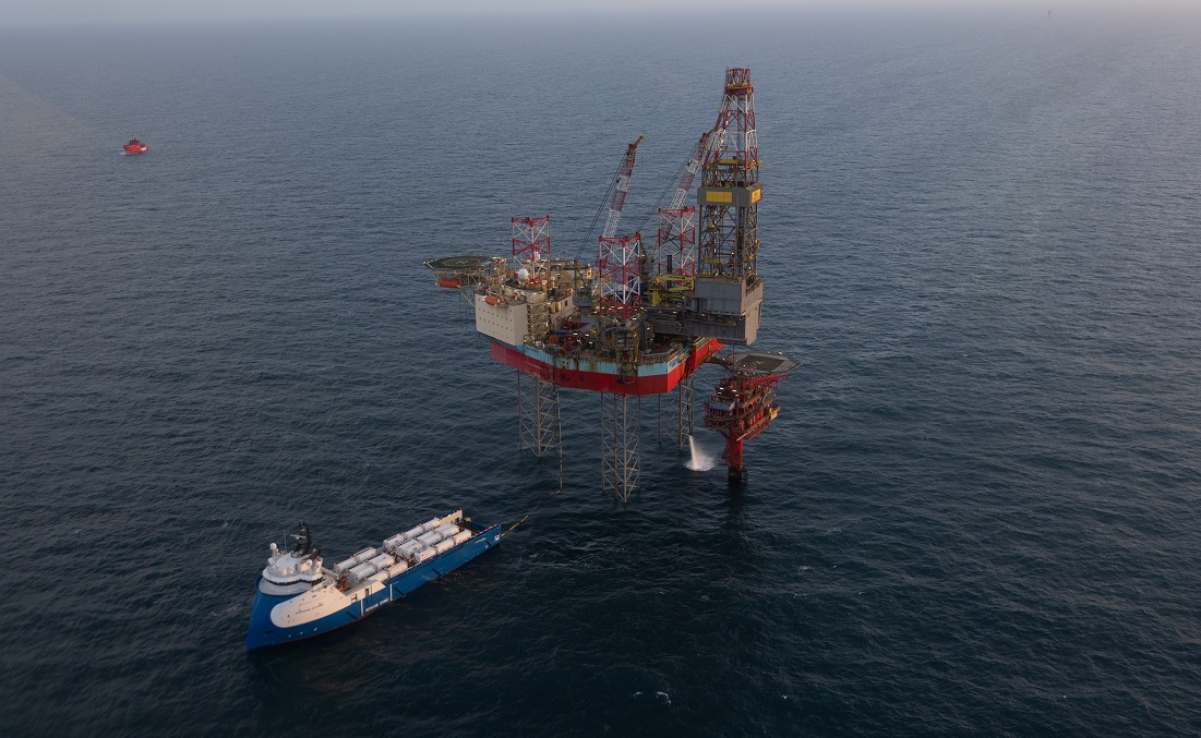 Render of INEOS' Greensand CCS project