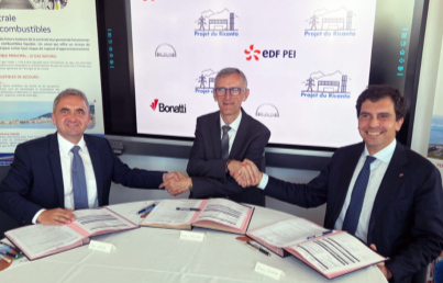Signing ceremony for the Ricanto venture