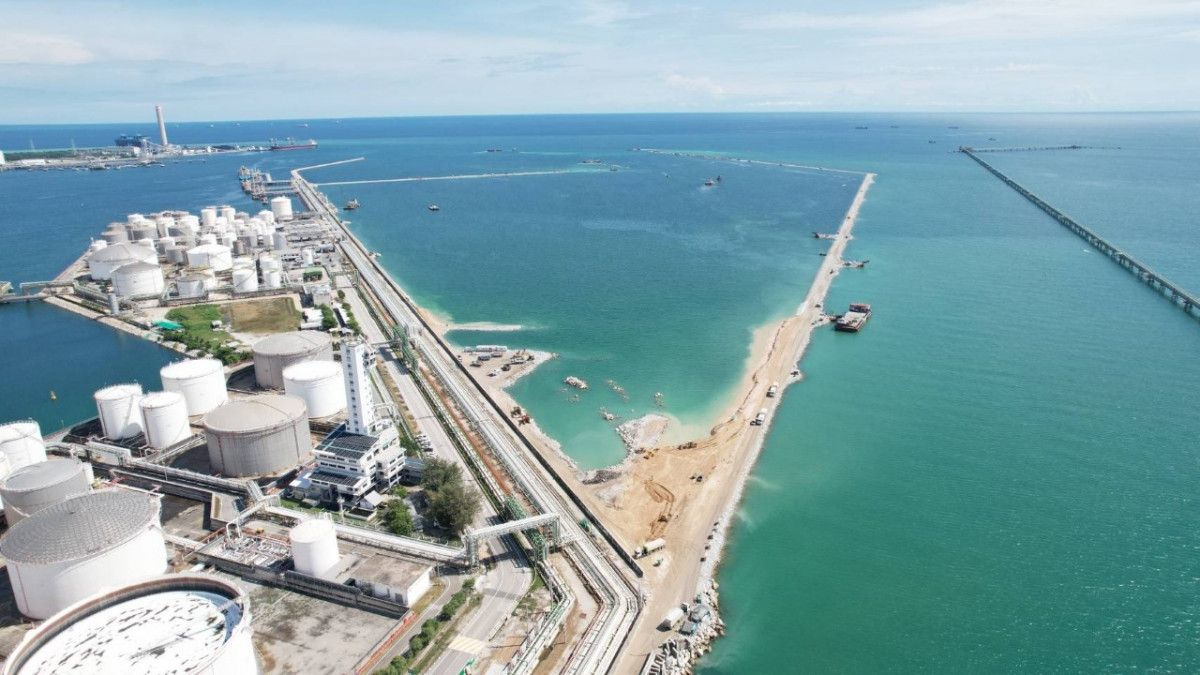 View of Map Ta Phut industrial port