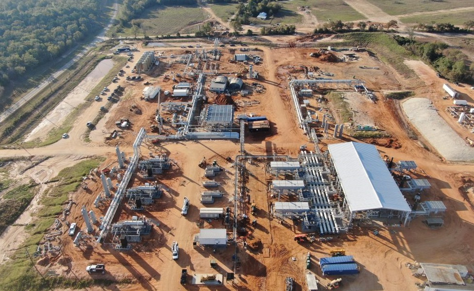 Areal view of Trinity Gas Storage