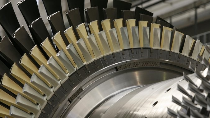 Blades of AE94.3A turbine
